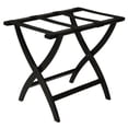 thumbnail image 6 of Wooden Mallet LR2-MOBRN Designer Curve Leg Luggage Rack in Medium Oak with Brown Webbing - 3.5 in., 6 of 7