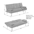 thumbnail image 7 of Nadi Convertible Sofa Bed  - Coffee, 7 of 7