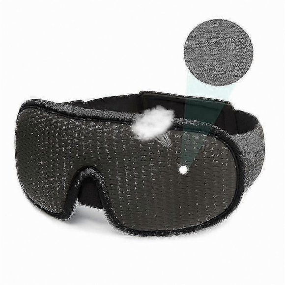 3D Contoured Sleep Mask for Office Breaks and Travel with Breathable Design