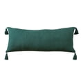 thumbnail image 6 of Ox Bay Hampton 14" x 36" Green Solid Cotton Reversible Adult Decorative Throw Pillow, 6 of 10