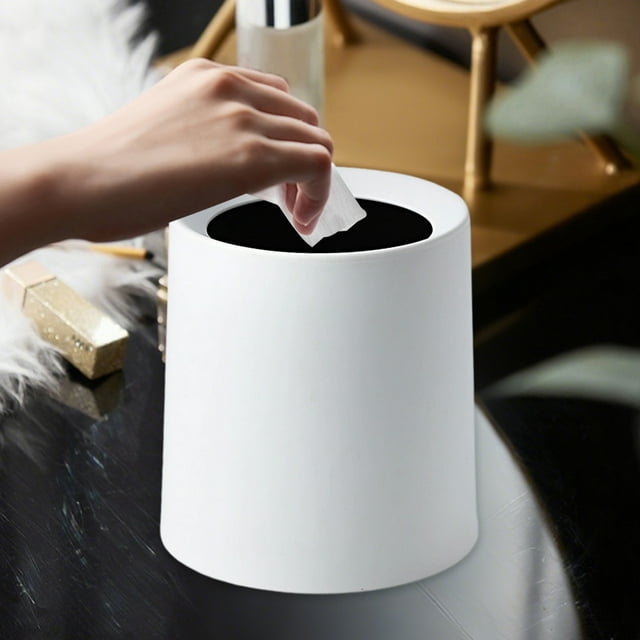 Scandinavian Square Mini Desktop Garbage Can Without Cover Coffee Table Living Room Office Study Double Japanese Plain Originality