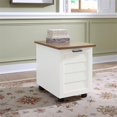 thumbnail image 2 of Portsmouth White Wood Mobile File Cabinet, 2 of 6