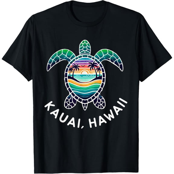 Kauai Hawaii Souvenir HawaiianVacation Men Women Reminder T-Shirt men and women can wear, black, white, gifts