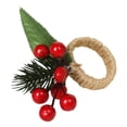 thumbnail image 1 of Leutsin Christmas Decoration Napkin Ring Simulation Flower Decoration Home Napkin Ring, 1 of 2