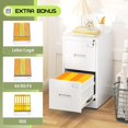 thumbnail image 5 of Lateral file cabinet with lock, metal office file cabinet with drawers for home office, lockable file cabinet for legal/letter/A4/F4 size, 5 of 7