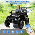 thumbnail image 5 of Garvee 12V Ride on Truck Car with Remote Control, Ride-On Toys Gift for Kids with 3 Speeds, Suspension, LED Lights, Music, Electric Car for Toddlers 2-7 Ages, 5 of 7