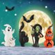 thumbnail image 1 of Halloween Pumpkin Kitty Witch Ghost Decorations Holiday Gifts, 1 of 9