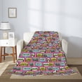 thumbnail image 2 of Gaeub Retro Cassette Print Flannel Throw Blanket, Home Fleece Throw Blanket for Couch or Bed,Decorative Blankets,Lightweight Fuzzy Flannel Blanket-60"x50", 2 of 6