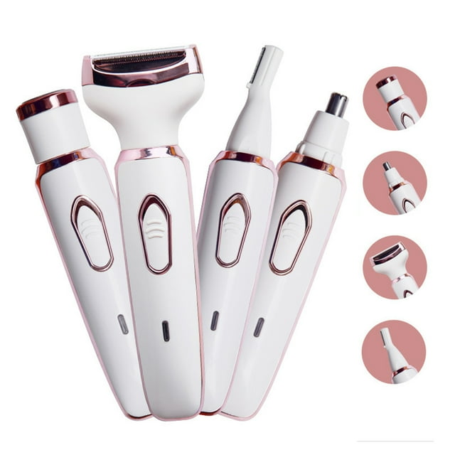 Recortadora de bikini eléctrica para mujeres, 4 en 1, recortadora eléctrica para mujeres, cortadora de pelo para mujeres, grado profesional