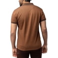 thumbnail image 2 of X RAY Jeans Mens Short Sleeve Pieced Pique Tipped Polo, Sienna, XL, 2 of 5