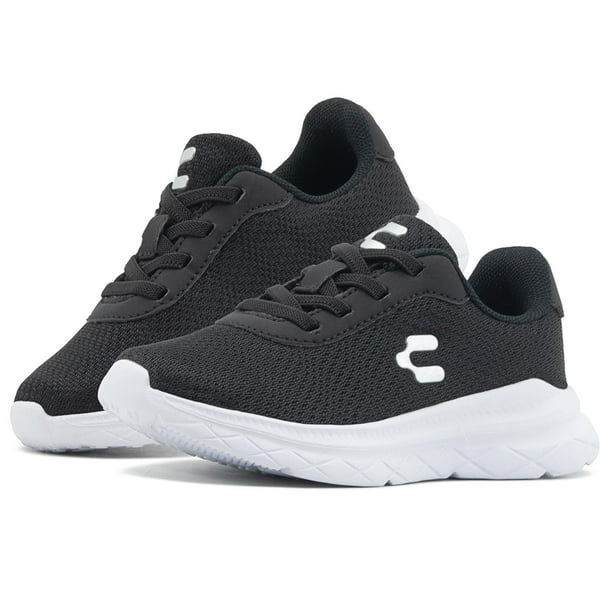 Tenis Para Nina Deportivos Suela Antideslizante Con Resorte negro 15.5