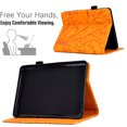 thumbnail image 2 of Tablet Case for 6" Kindle Paperwhite (Previous 10th Gen 2018), Embossed Tree Pattern PU Leather Book Style Smart Auto Wake/Sleep Cover with Stand Card Slots Magnetic Clasp Shockproof Case, Khaki, 2 of 10