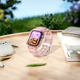 thumbnail image 4 of Dwitch Band for iWatch Series 10 42mm, Glitter TPU Transparent Sport Band with Case,Pink, 4 of 5