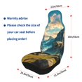 thumbnail image 4 of Fuzoiu Valley River Dinosaur Print Seat Covers Set, Car Seat Covers Front Seats, Car Seat Protector, Car Seat Cushion, Seat Covers Carseat Cover Universal Fit for Most Cars, 4 of 7