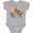 AC-Heather Grey, variant on Noah's Ark Animals Boys or Girls Baby Bodysuit