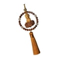 thumbnail image 3 of Almencla Buddha Statue Car Rearview Mirror Charm Pendant with Tassel Feng Shui Decor Yellow, 3 of 8