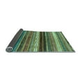 thumbnail image 2 of Ahgly Company Indoor Round Abstract Light Blue Modern Area Rugs, 6' Round, 2 of 4
