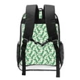 thumbnail image 2 of Easygdp Dinosaurs on Roller Skater Clear Backpack, Transparent Bookbag for School for Women Men, Capacity Clear Bag for College, Travel, 2 of 7