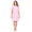 Pink Stripe, variant on Women's Snap Front Lightweight Housecoat | Short Sleeve House Dress Duster Lounger Robe with Pockets | Cotton Poly Knit, Mid Calf | Pink Stripe 4X
