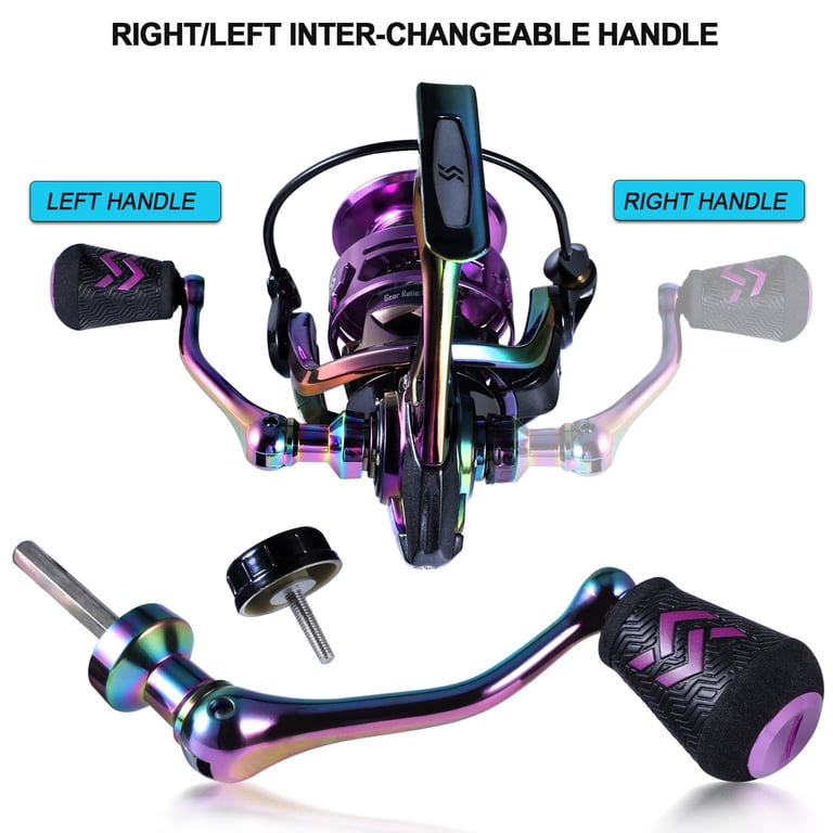 Sougayilang Multicolor Carbon Spinning Reel 6.0:1 High Speed