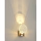 thumbnail image 3 of Lámpara de araña redonda nórdica de lujo, colgante de cristal para iluminación de sala de estar, cuerpo de lámpara de aluminio dorado, pantalla de cristal de alta transmitancia, base gruesa para una, 3 of 4