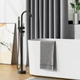 thumbnail image 2 of Freestanding Bathtub Faucet, Floor Mounted Tub Filler Faucet, Bathroom Tub Faucets with Handheld Shower, 2 of 7