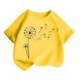 thumbnail image 3 of TechWave T-Shirt Imprimé Mignon pour Filles, Col Rond, Manches Courtes, Été, Décontracté, Ample, Doux, Grande Taille, 2t, 3 of 5