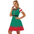 thumbnail image 2 of Vestido estampado navideño Vestido familiar Regalo de fiesta de Navidad JM Papelería, 2 of 5