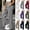 Solid Colors, variant on Setooff Solid High Waist Drawstring Womens Wide Leg Pants, Side Patch Pocket Split Hem Loose Casual Sweatpants Women Flow Pants