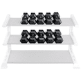 thumbnail image 3 of Grey Hex Dumbell set 80-100lb pairs -, 3 of 7