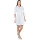 thumbnail image 1 of Vestido Maternidad Camisero Cómodo Elegante Vestido Embarazo Casual Oficina Manga Ajustable Color Blanco, 1 of 5