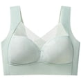 thumbnail image 4 of Afdoent Bras for Women Seamless Lace Backless Bra Push Up Lift Fixed Cup Vest Style Wireless Comfy Everyday Bra, 4 of 7