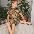 thumbnail image 4 of Fotbe Animal Leopard Pijama Estampada de 2 Piezas para Niños – Ropa de Dormir de Manga Corta Cómoda para Niños y Niñas, Camiseta y Shorts de Algodón-Large, 4 of 6