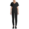 thumbnail image 5 of ClimateRight by Cuddl Duds Short Sleeve V-Neck Scrub Top (Women's ), 5 of 7