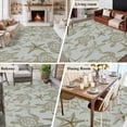 thumbnail image 5 of Gray Green Coastal Area Rugs 8'x10', Washable Small Throw Rugs for Living Room Patio, Summer Beach Ocean Sea Turtle Starfish Indoor Outdoor Rug Non-Slip Low Pile Carpet Runner Reversible Floor Mats, 5 of 8