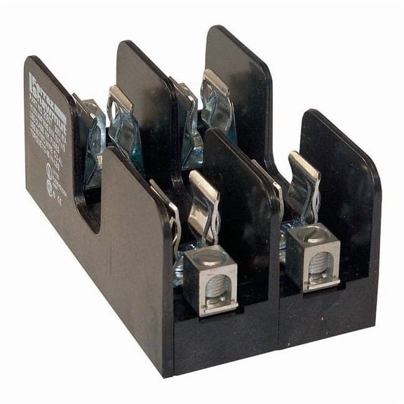 Open Fuse Block, H; K5 UL Class, 250V AC/DC Volt Rating, 2 Poles, Box Lug 20607