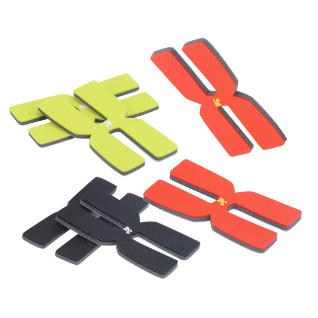 Gupbes 6PCS Badminton Balance Piece H Type Silicone Racket Head Weighting Film Badminton Accessory,H Type Weighting Piece,Racket Weighting Piece