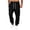 Black, variant on Men's Casual Cargo Sweatpants,Elastic Drawstring Waist,Loose Jogger Pants with Multi Pockets for Dinner Gathering