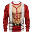 thumbnail image 1 of Sudaderas sin capucha para hombre, estilo casual, con estampado de moda, sudadera de manga larga, blusas de manga larga con cuello redondo, camisas, blusas para hombre, poliéster, 1 of 3
