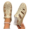 thumbnail image 5 of Women's Summer Closed Toe Casual Leather Sandals,Comfort Cutout Adjustable Ankle Strap Orthopedic Beach Fisherman Shoes, 43, 5 of 5
