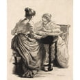 thumbnail image 2 of Frans Schwartz 15x17 Gold Ornate Wood Frame and Double Matted Museum Art Print Titled - Halma (1894), 2 of 4