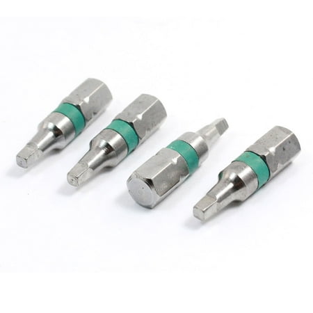 

4PCS Hardware Parts Magnetic 2.3mm Tip 25mm Long Square Screwdriver Bits