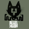 thumbnail image 2 of Women's Rebel Moon Resistance Wolf Emblem Graphic T-Shirt, 2 of 3