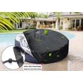 thumbnail image 4 of Round Hot Tub Cover Waterproof Windproof Outdoor Spa Cover with Drawstrings, Durable Oxford Polyester for Jacuzzi 3 Sizes, 4 of 5
