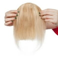 thumbnail image 6 of MY-LADY Clip in Bangs 100% Remy Human Hair Extension French Bang Thick Natural Full Front Neat Bangs Straight Fringe Bang One Piece Hairpiece, 6 of 10