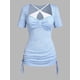 thumbnail image 1 of Camiseta con Puntilla Escotada de Talla Extra Rosegal  Camisetas tallas grandes, 1 of 5