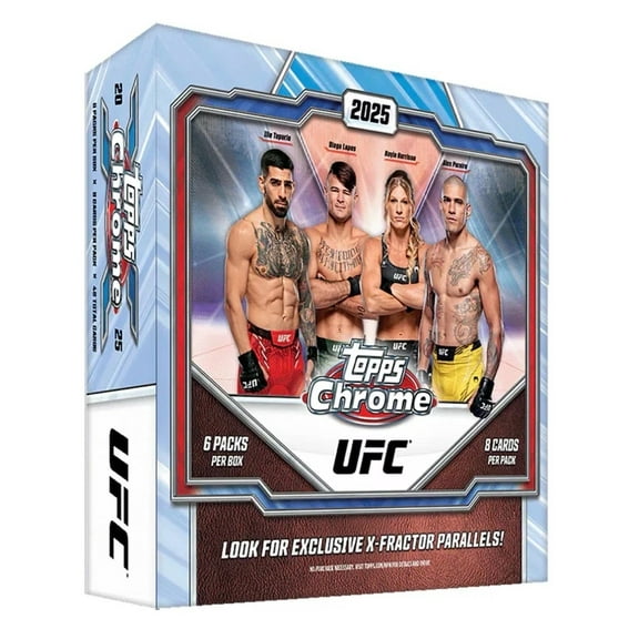 25 TOPPS UFC CHROME MEGA BOX