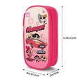 thumbnail image 4 of The Powerpuff Gi-rls Pencil Case Large Capacity Pencil Pouch Penbag Office Stationery Organizer Travel Makeup Bag Pink, 4 of 9