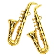 thumbnail image 3 of KAKOWELY Miniature Instrument 2Pcs Miniature Musical Instrument Dolls Saxophones Doll House Instrument Model Photography Prop1.77"X0.79"X0.39", 3 of 5