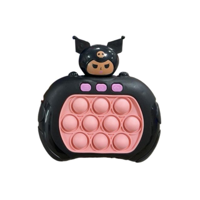 Kuromi Pop It Game Machine - Quick Push Fidget Toy, Stress Reliever, ABS Material, English Language, 3 AAA Batteries Required
